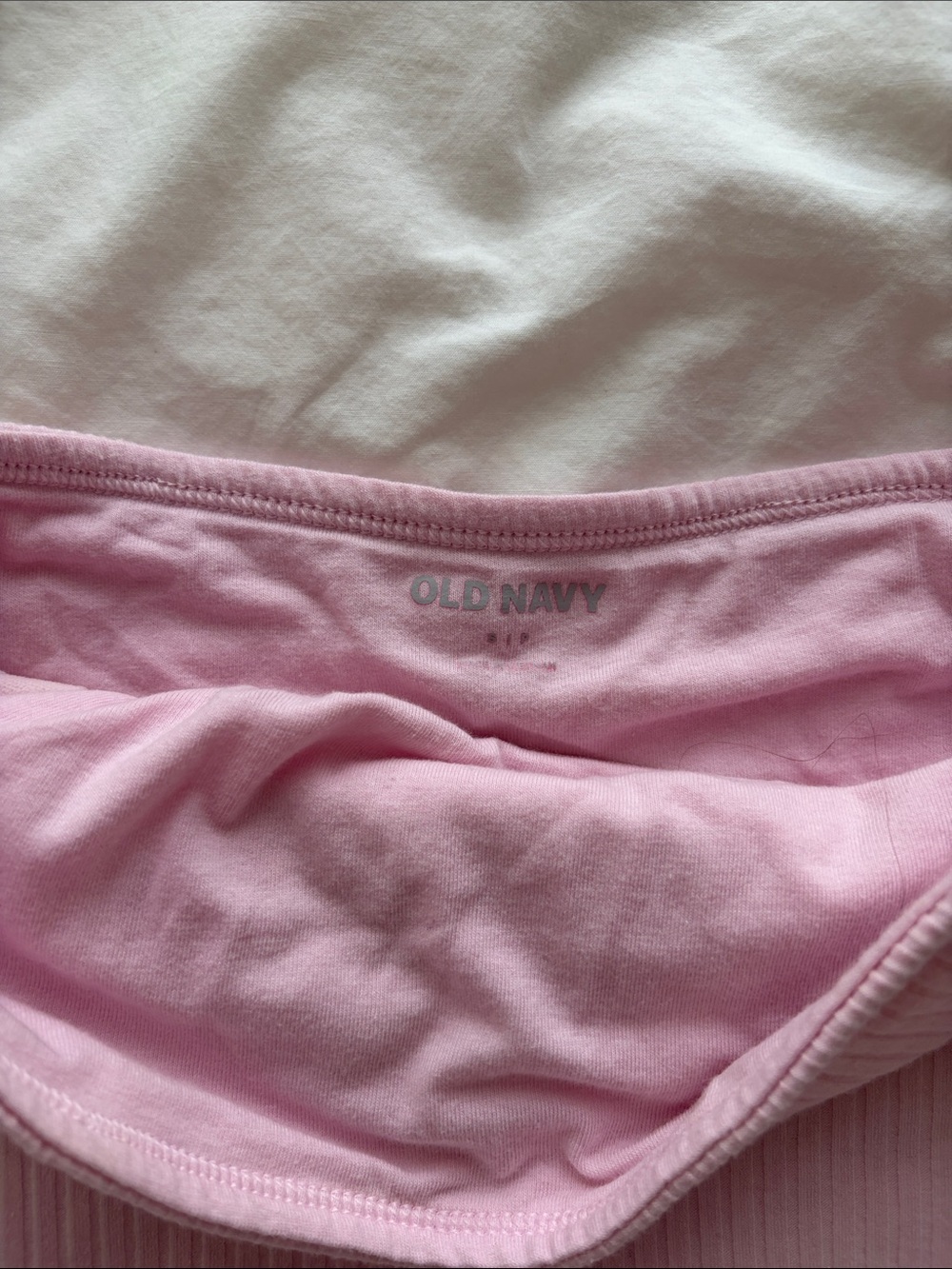 Old Navy Pink Ribbed Tube Top - Picture 2 of 4